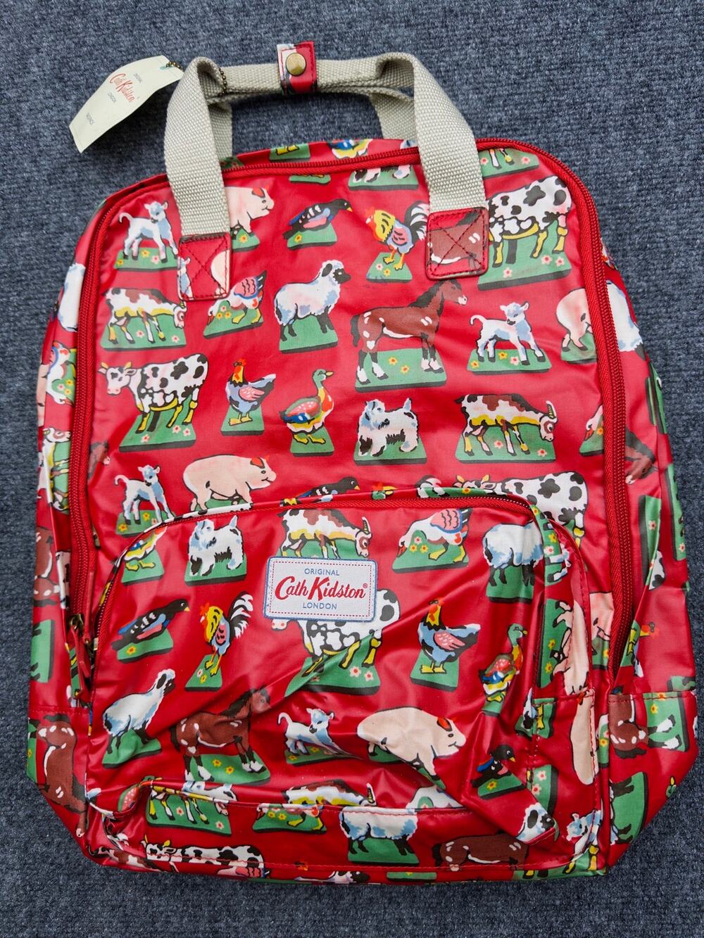 Original Cath Kirstin London Farm Animals Backpack NWT
